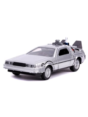 Back to the Future Part II Hollywood Rides DeLorean Time Machine 1/32 Scale Model Gallery Image 2
