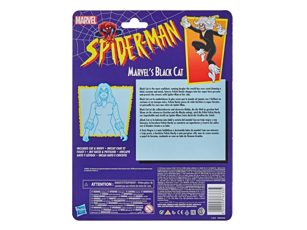 Spider-Man Marvel Legends Retro Collection Marvel's Black Cat Action Figure Gallery Image 5