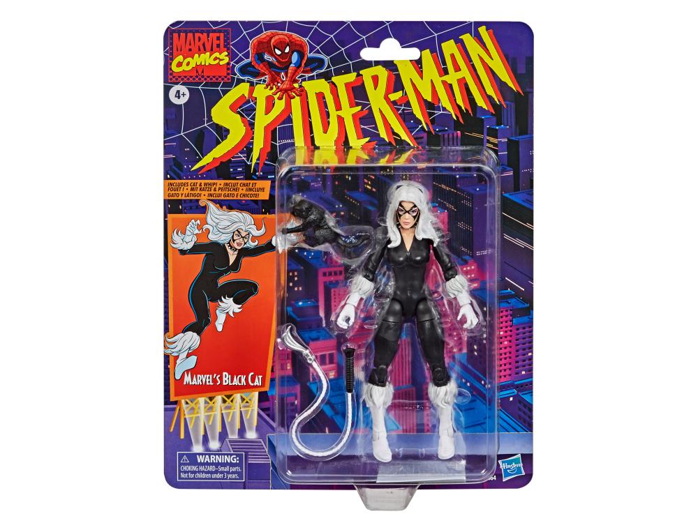 Spider-Man Marvel Legends Retro Collection Marvel's Black Cat Action Figure Gallery Image 4