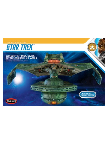 Star Trek: The Motion Picture I.K.S Amar Klingon K't'inga Class Battle Cruiser 1/350 Scale Model Kit Gallery Image 2