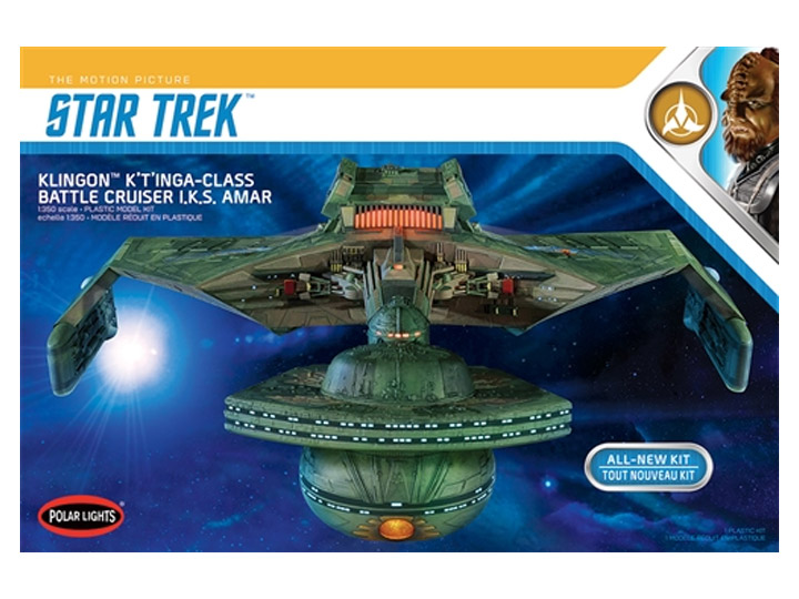 Star Trek: The Motion Picture I.K.S Amar Klingon K't'inga Class Battle Cruiser 1/350 Scale Model Kit Gallery Image 1