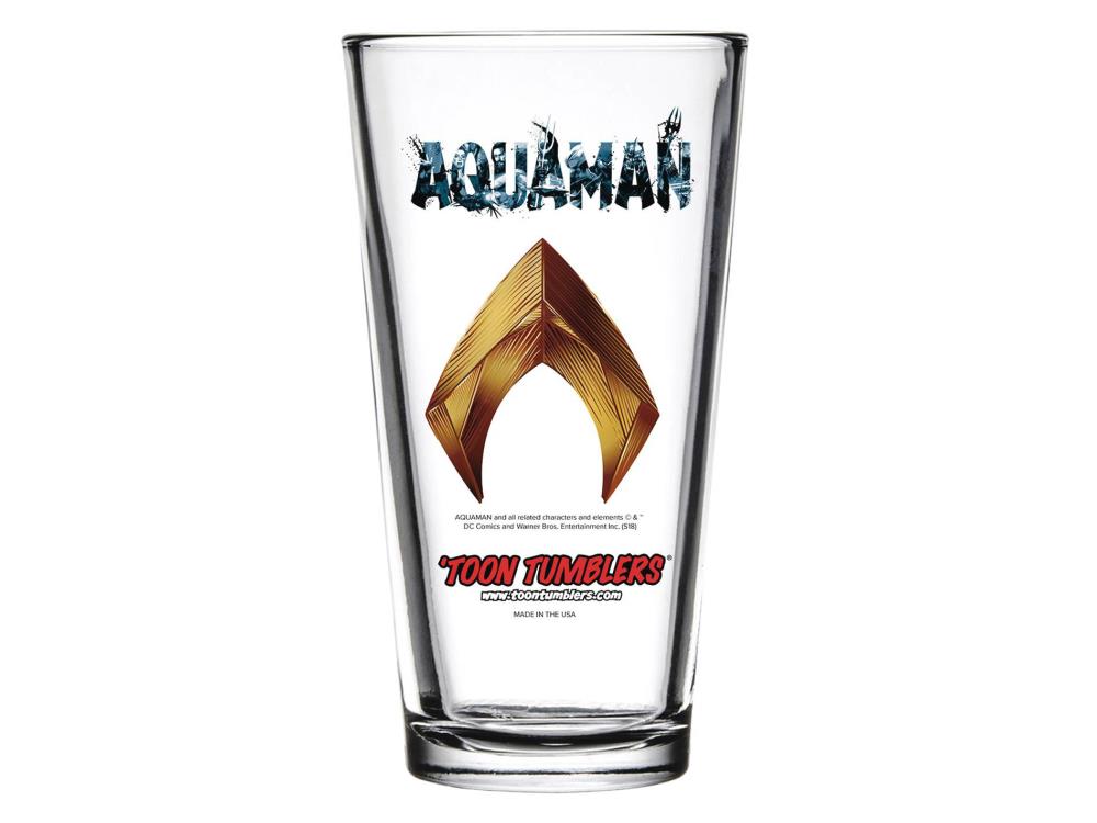 Aquaman Toon Tumblers Aquaman Pint Glass Gallery Image 3