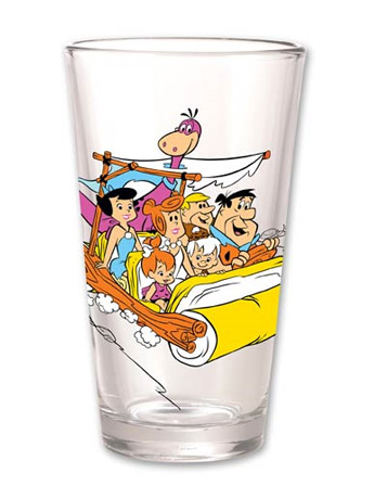 Hanna Barbera Toon Tumblers Flintstones Pint Glass Gallery Image 2