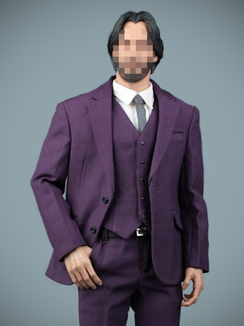Gentleman Suit (Purple) 1/6 Scale Accessory Set Gallery Image 2
