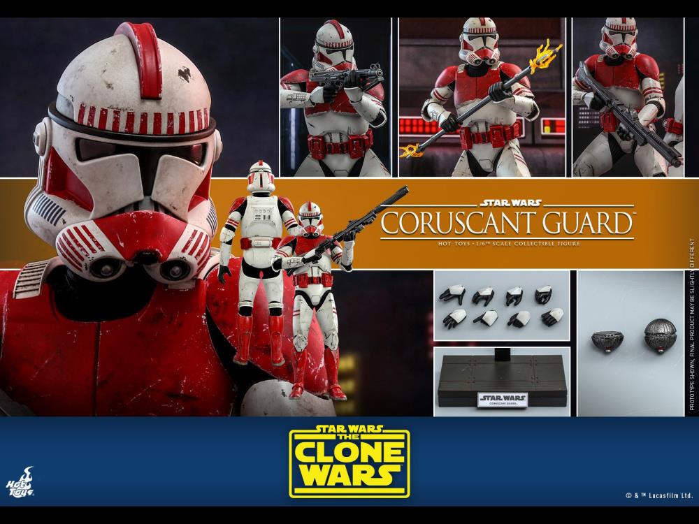 Star Wars: The Clone Wars TMS025 Coruscant Guard 1/6 Scale Figure Gallery Image 17