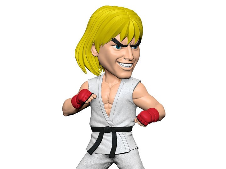 Street Fighter Ken Masters (White) Bobblehead Gallery Image 1