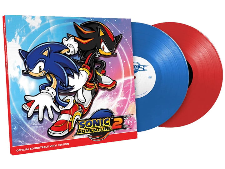 Sonic Adventure 2 Original Soundtrack (Translucent Blue & Red Ver.) Vinyl 2XLP Gallery Image 1