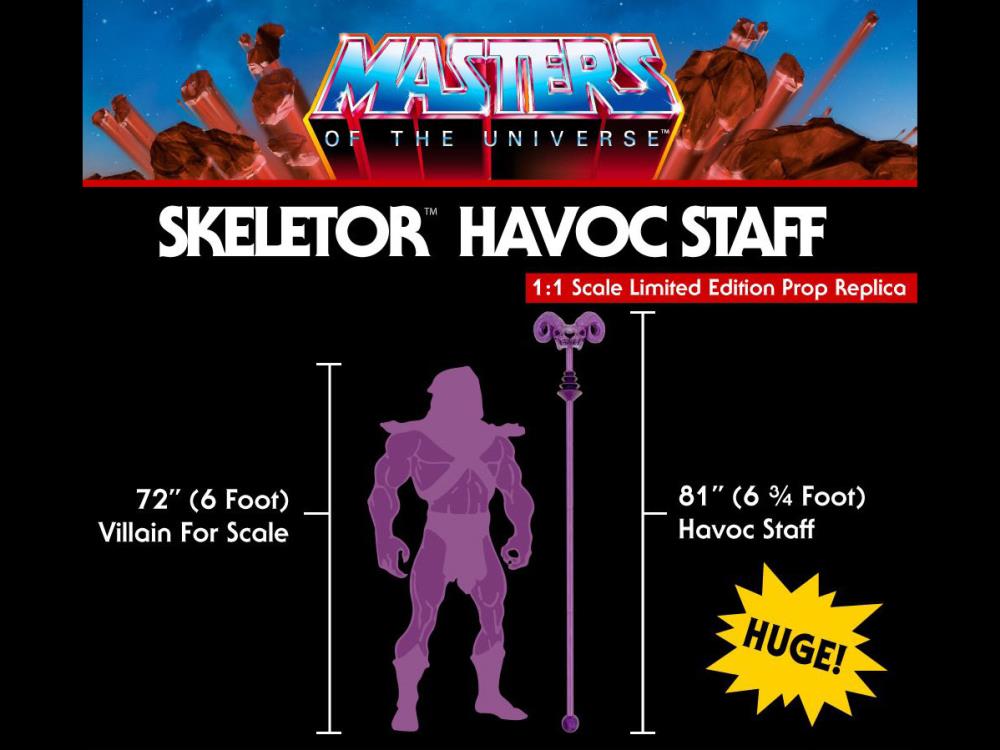 Masters of the Universe Skeletor Havoc Staff 1/1 Scale Limited Edition Prop Replica Gallery Image 9