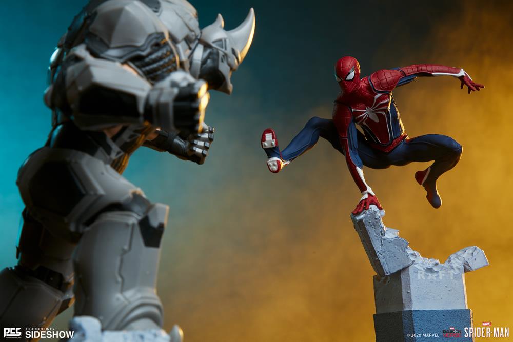 Spider-Man (2018 Video Game) Spider-Man / Rhino / Scorpion 1/12 Scale Limited Edition Diorama Statue Set Gallery Image 19