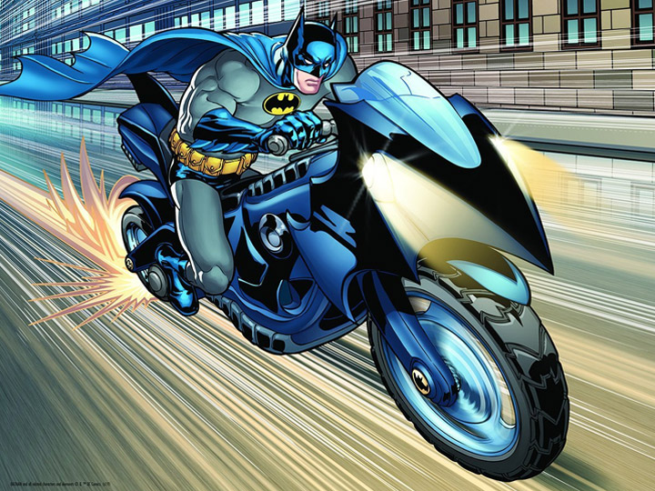 Batman Batcycle Lenticular 500-Piece 3D Puzzle Gallery Image 1