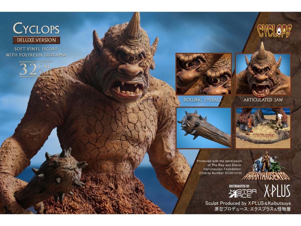 The 7th Voyage of Sinbad Ray Harryhausen 100th Anniversary Cyclops Deluxe Soft Vinyl Figure Gallery Image 7