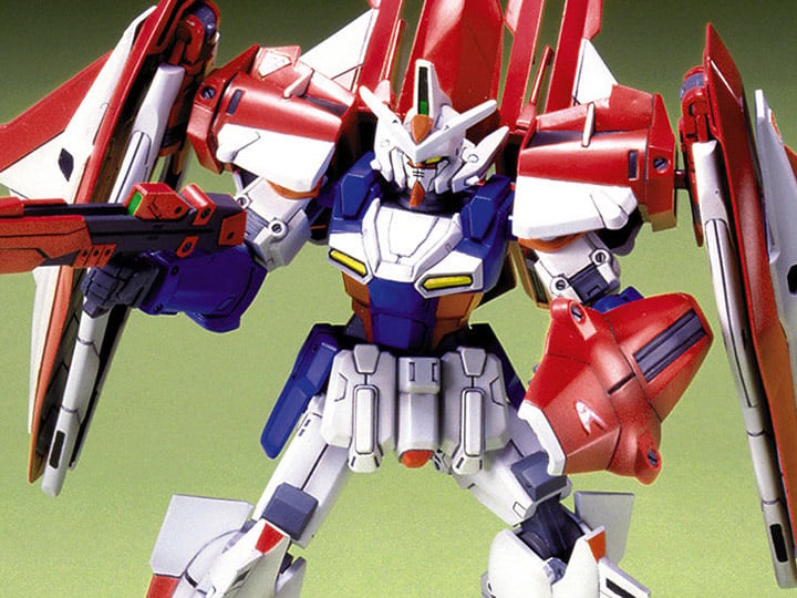 New Mobile Report Gundam Wing Dual Story: G-UNIT Gundam HGGU Gundam L.O. Booster Exclusive 1/144 Scale Model Kit Gallery Image 1