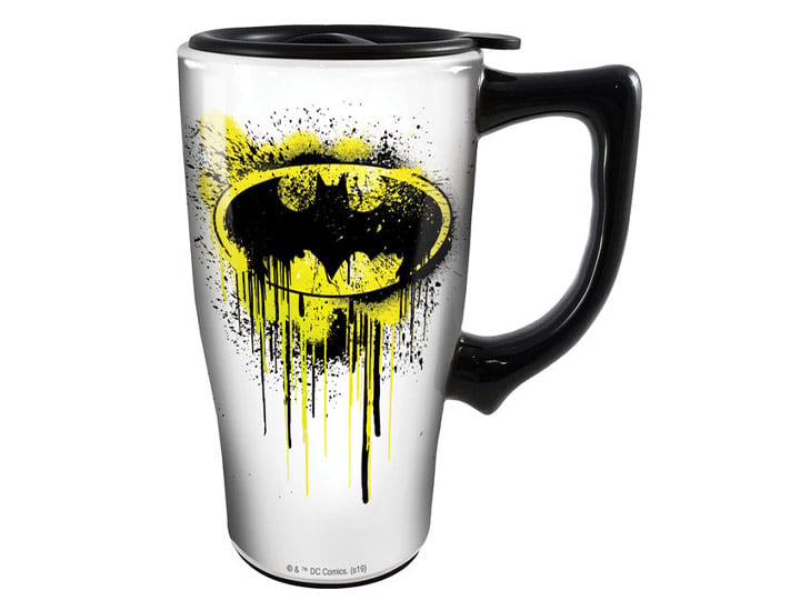 DC Comics Batman Graffiti Logo Travel Mug Gallery Image 1