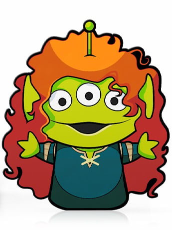 Alien Remix FiGPiN #417 Alien Merida Gallery Image 2
