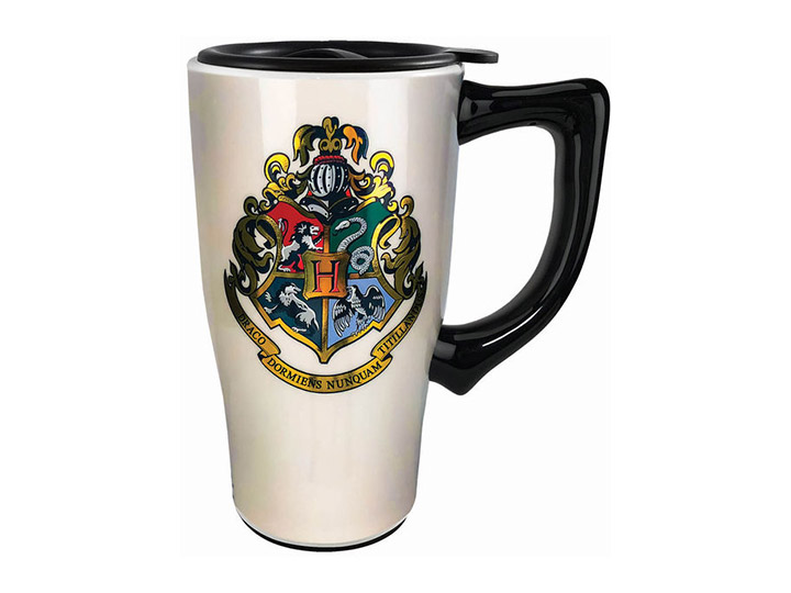 Harry Potter Hogwarts School Crest Travel Mug Gallery Image 1