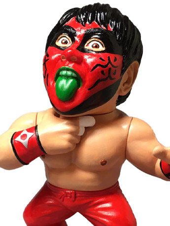 WWE 16d Collection The Great Muta (90s Red Paint Ver.) Figure Gallery Image 2