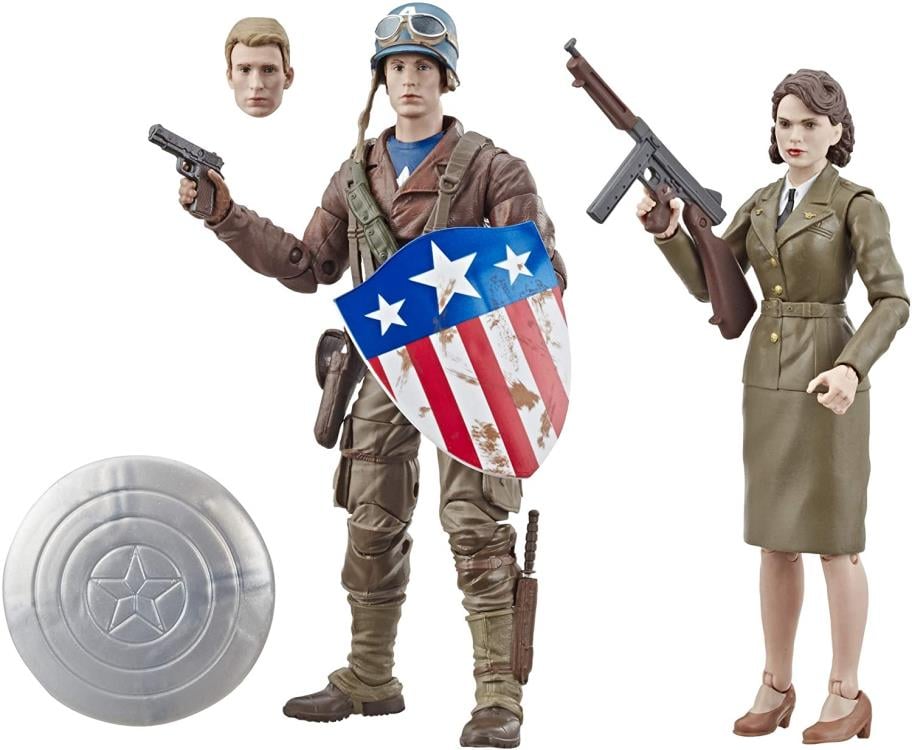 Captain America: The First Avenger Marvel Legends Captain America & Peggy Carter Action Figure Two-Pack Exclusive Gallery Image 10