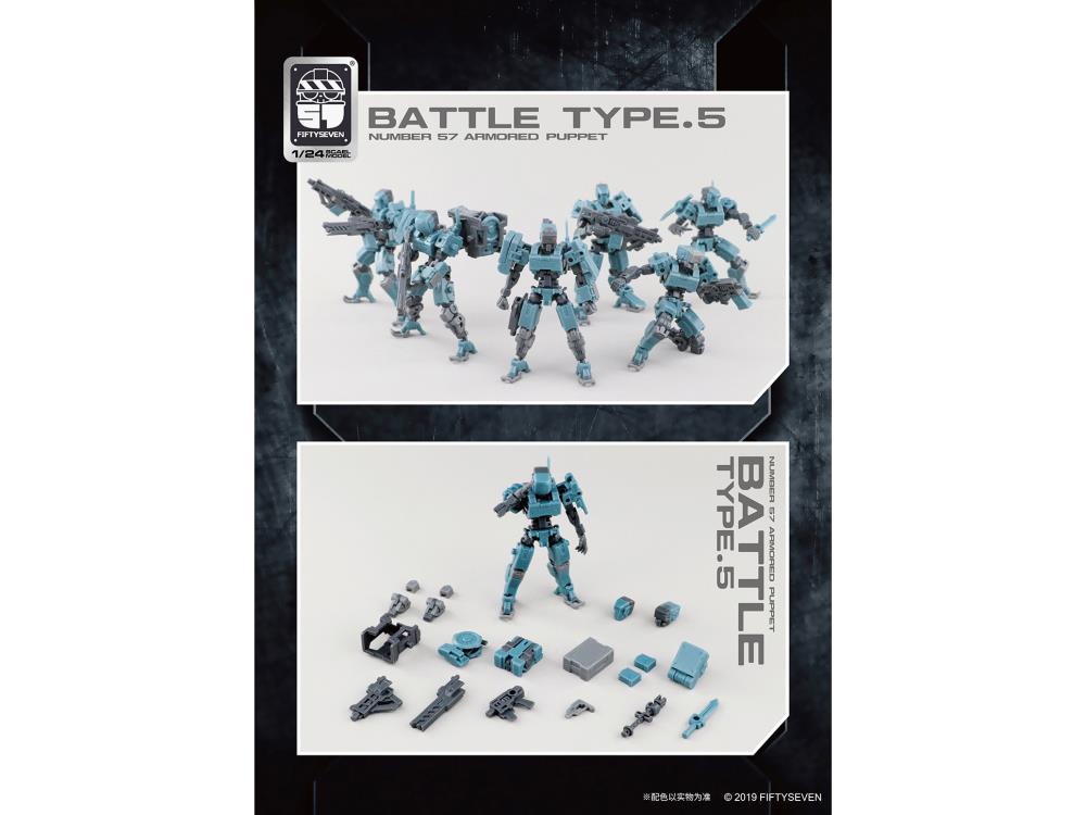 Number 57 Armored Puppet Battle Type.5 1/24 Scale Model Kit Gallery Image 7