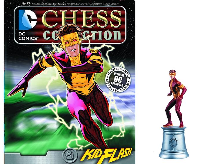 DC Superhero Chess Figure Collection #77 - Kid Flash White Knight Gallery Image 1