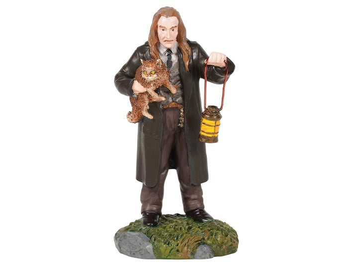 Harry Potter Village Filch And Mrs. Norris Figurine Gallery Image 1