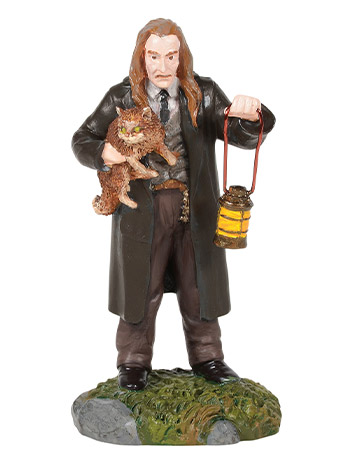 Harry Potter Village Filch And Mrs. Norris Figurine Gallery Image 2