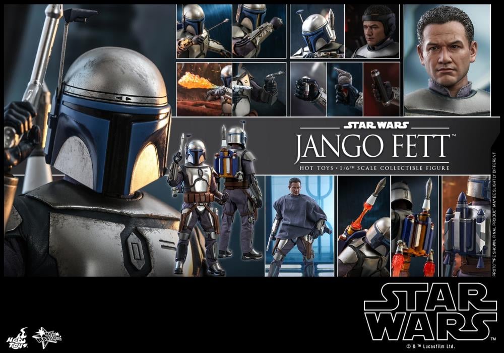 Star Wars: Attack of the Clones MMS589 Jango Fett 1/6th Scale Collectible Figure Gallery Image 24