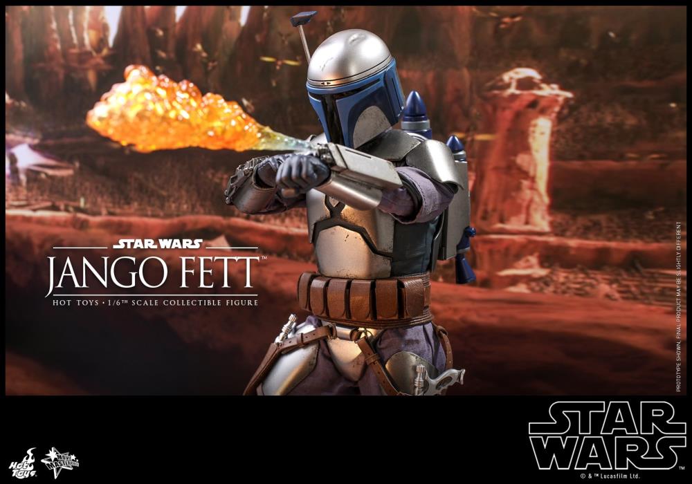 Star Wars: Attack of the Clones MMS589 Jango Fett 1/6th Scale Collectible Figure Gallery Image 21