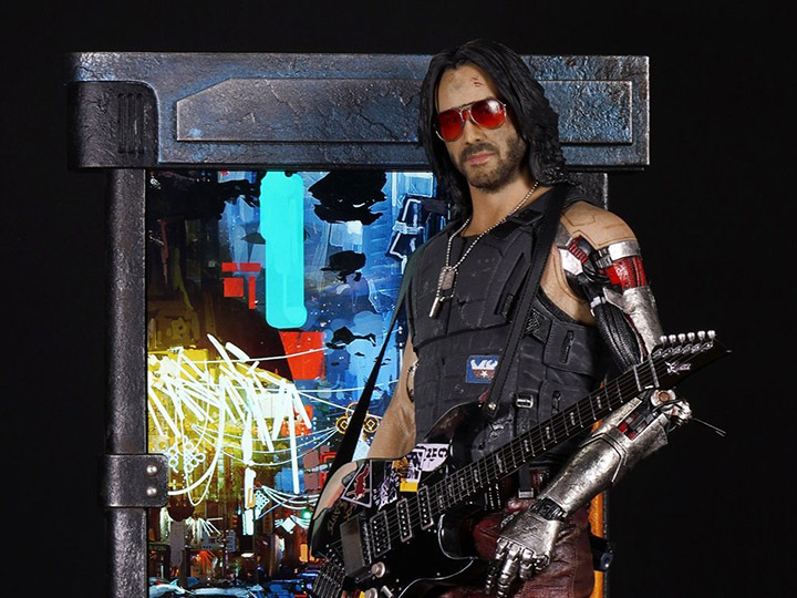 Cyberpunk 2077 Johnny Silverhand 1/4 Scale Exclusive Statue Gallery Image 1