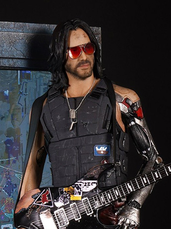Cyberpunk 2077 Johnny Silverhand 1/4 Scale Exclusive Statue Gallery Image 2