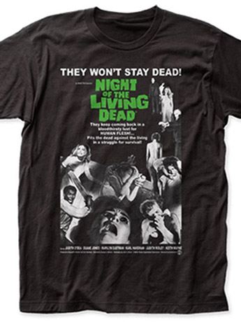 Night of the Living Dead Movie Poster T-Shirt Gallery Image 2