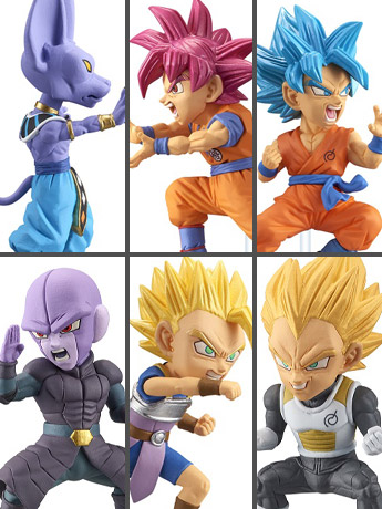 Dragon Ball Super World Collectable Figure Battle of Saiyans Vol.5 Set of 6 Figures Gallery Image 2