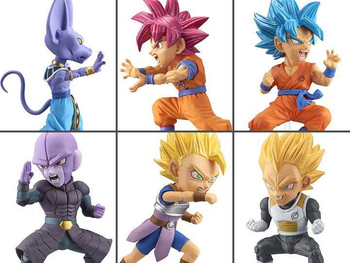 Dragon Ball Super World Collectable Figure Battle of Saiyans Vol.5 Set of 6 Figures Gallery Image 1