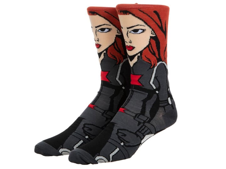 Marvel Black Widow Crew Socks Gallery Image 1
