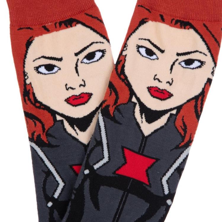 Marvel Black Widow Crew Socks Gallery Image 5