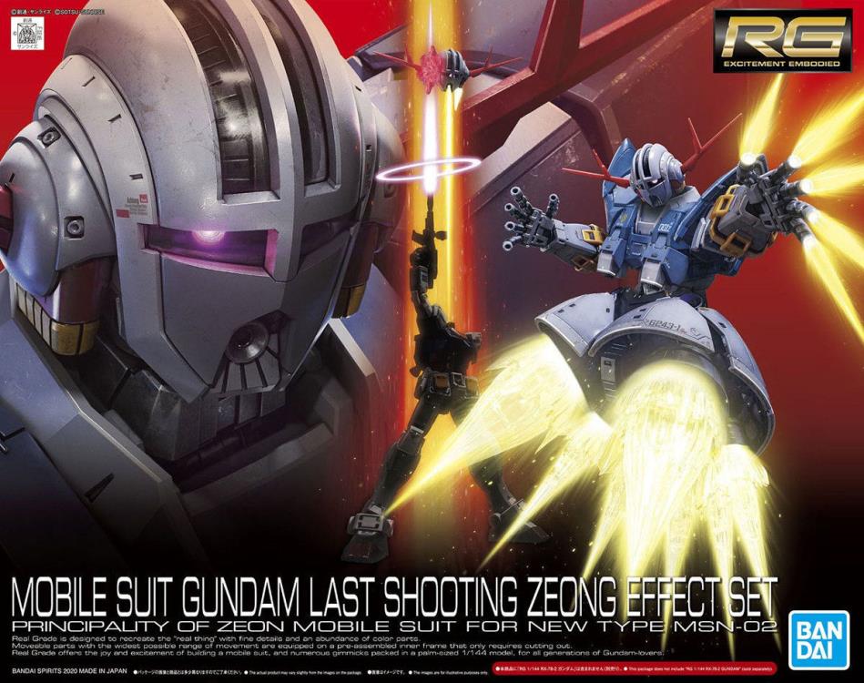 Mobile Suit Gundam RG Zeong & Last Shooting Effect 1/144 Scale Model Kit Set Gallery Image 8