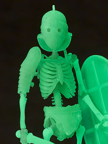KT Project KT-033 Takeya Shiki Jazai Okimono Gladiator Secutor (Glow-In-The-Dark Ver.) Gallery Image 2