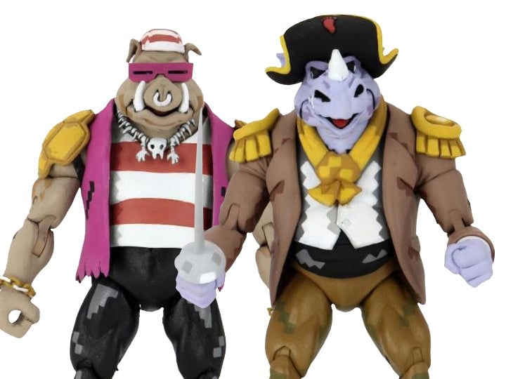 Teenage Mutant Ninja Turtles: Turtles in Time Pirate Rocksteady & Bebop Two-Pack Gallery Image 1
