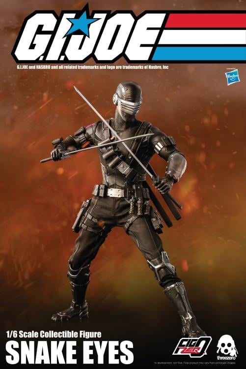 G.I. Joe FigZero Snake Eyes 1/6 Scale Collectible Figure Gallery Image 4