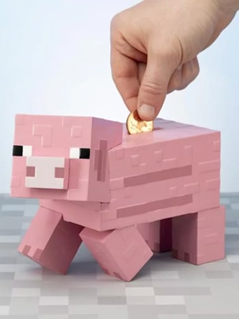 Minecraft Pig Money Bank Gallery Image 2