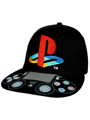 Ps Script Hat Playstation Controller and Logo Youth Snapback Hat