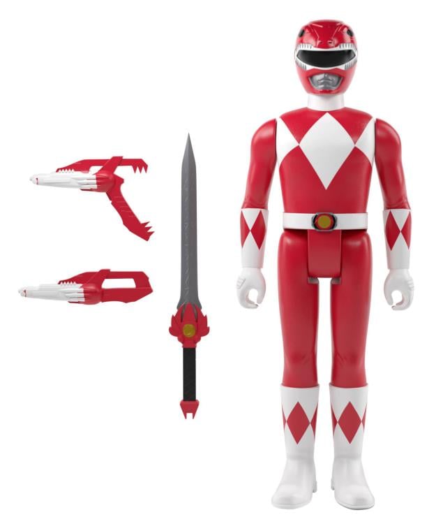 Mighty Morphin Power Rangers ReAction Red Ranger Figure Gallery Image 4