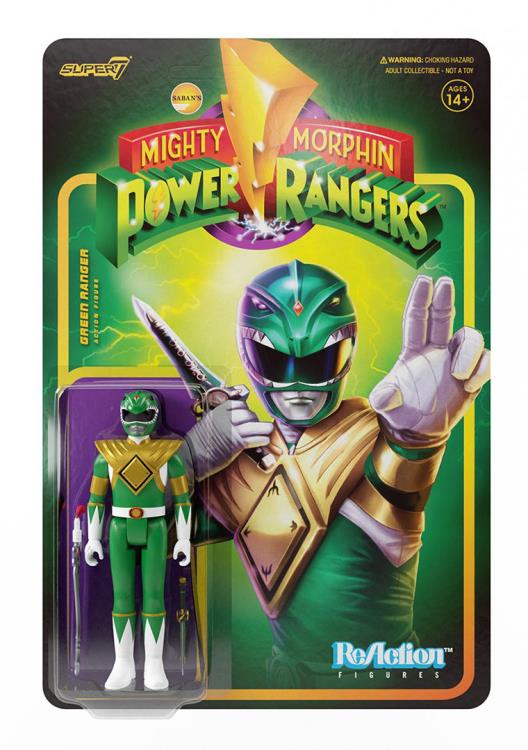 Mighty Morphin Power Rangers ReAction Green Ranger Figure Gallery Image 6