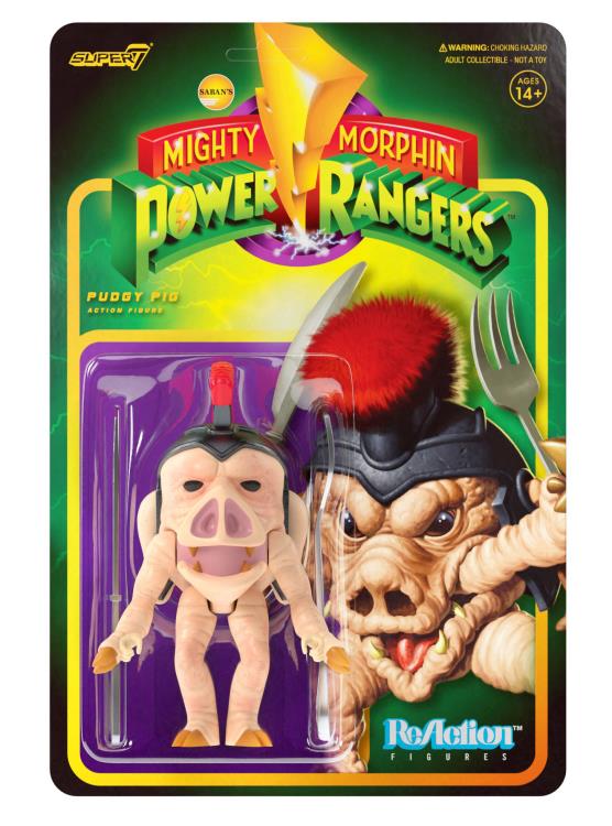 Mighty Morphin Power Rangers ReAction Pudgy Pig Figure Gallery Image 4