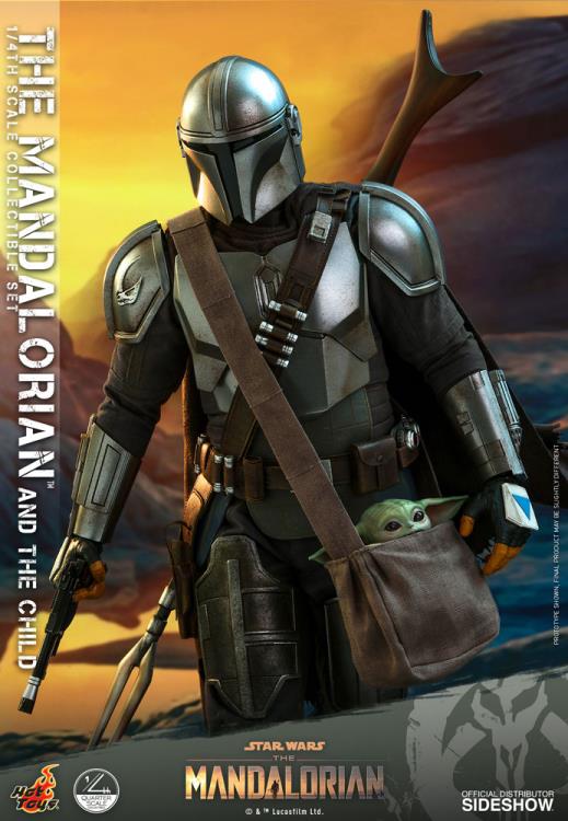 The Mandalorian QS016 The Mandalorian and The Child 1/4 Scale Collectible Figure Gallery Image 9
