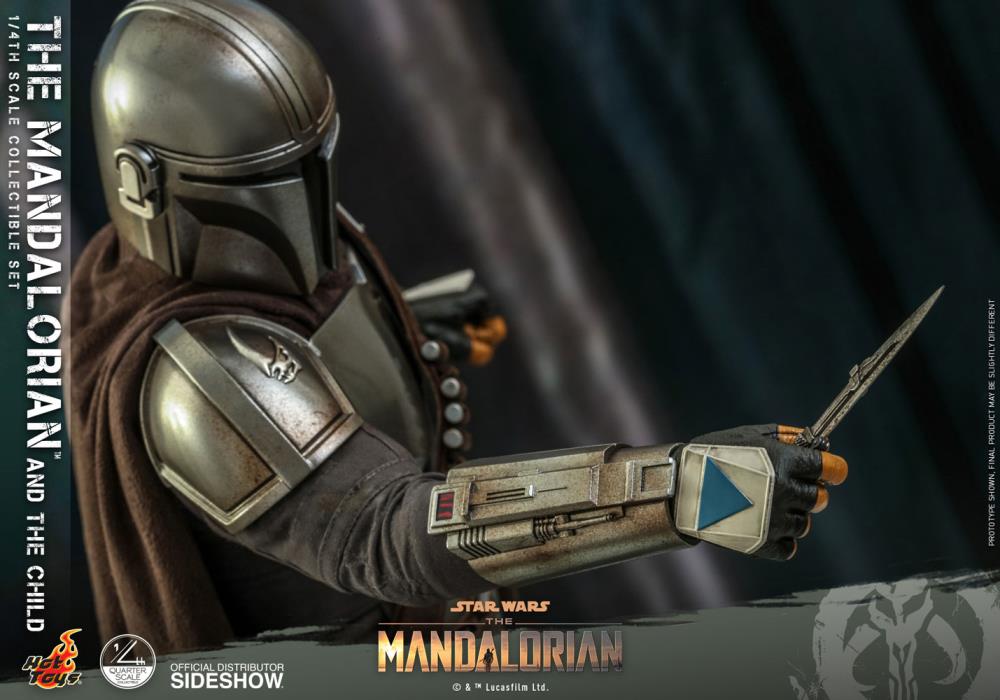 The Mandalorian QS016 The Mandalorian and The Child 1/4 Scale Collectible Figure Gallery Image 8
