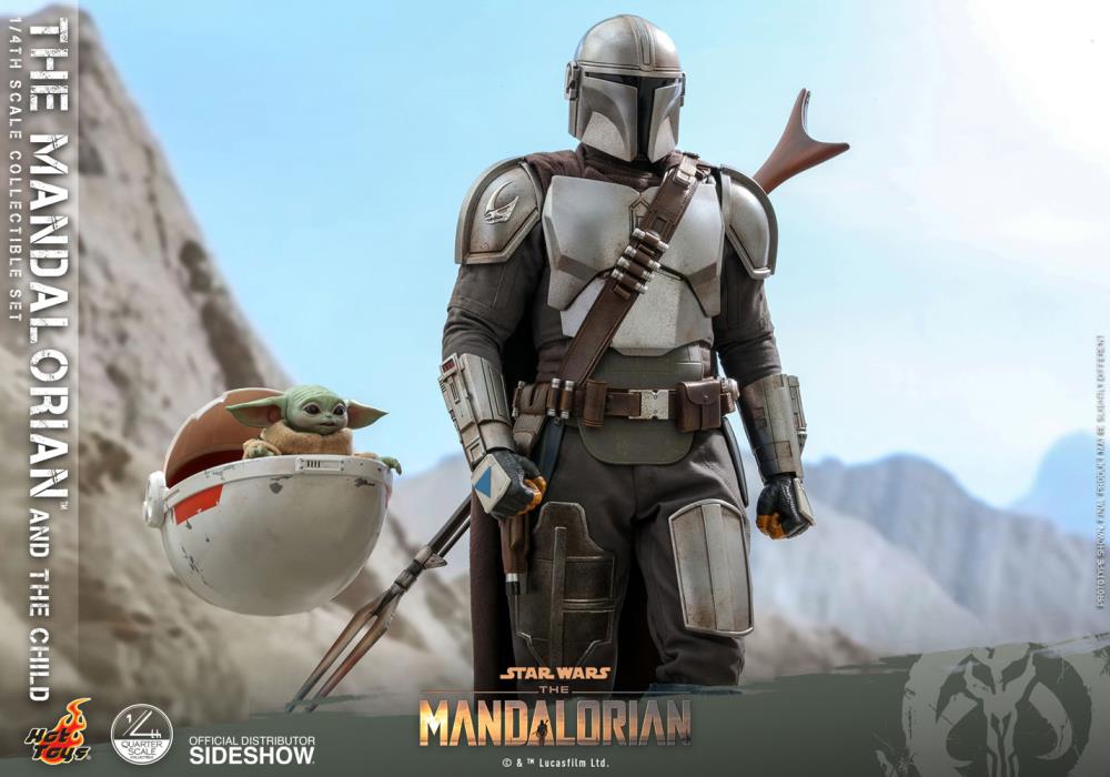 The Mandalorian QS016 The Mandalorian and The Child 1/4 Scale Collectible Figure Gallery Image 14