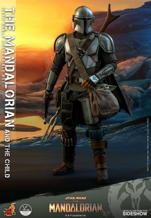 The Mandalorian QS016 The Mandalorian and The Child 1/4 Scale Collectible Figure Gallery Image 12