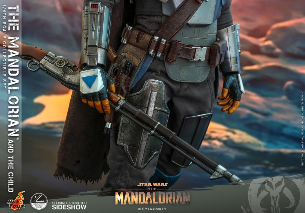 The Mandalorian QS016 The Mandalorian and The Child 1/4 Scale Collectible Figure Gallery Image 16
