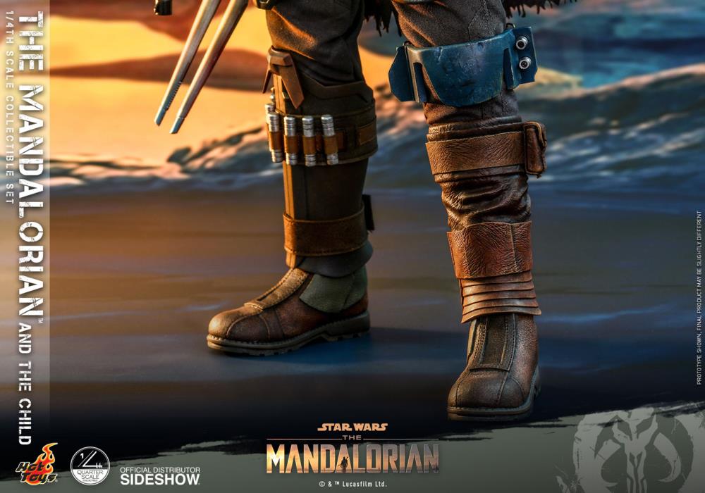 The Mandalorian QS016 The Mandalorian and The Child 1/4 Scale Collectible Figure Gallery Image 13