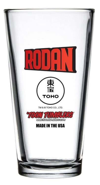 Godzilla Rodan Toon Tumblers Pint Glass Gallery Image 3